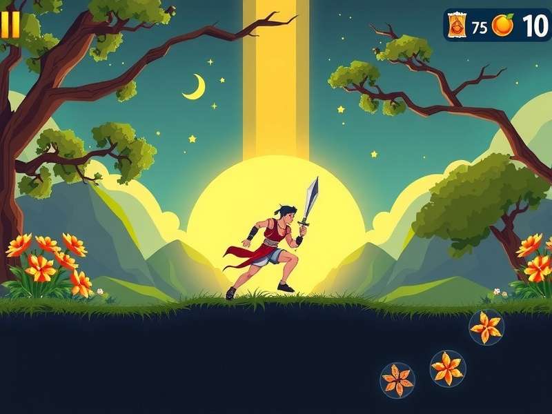 Divine Path Runner Game Screenshot